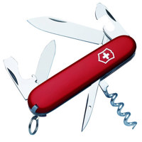 

Victorinox Swiss Army 84mm/3.31in Tourist Pocket Knife, Red