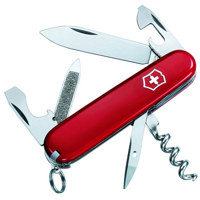 

Victorinox Swiss Army 84mm/3.31in Sportsman Pocket Knife, Red