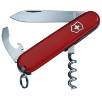 

Victorinox Swiss Army 84mm/3.31in Waiter Pocket Knife, Red