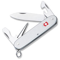 

Victorinox Swiss Army 91mm/3.58in Pioneer Alox Pocket Knife, Silver