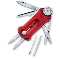 

Victorinox Swiss Army 90mm/3.54in GolfTool Translucent Pocket Knife, Ruby