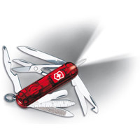 

Victorinox Swiss Army 58mm/2.28in Midnite MiniChamp Pocket Knife, Ruby