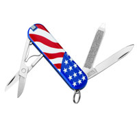 

Victorinox Swiss Army Classic SD Pocket Knife, Translucent American Flag