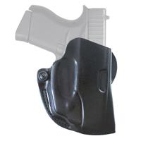 

Viridian Right Hand Outside Waistband Leather Mini Scabbard for Glock 43 Pistol, Black