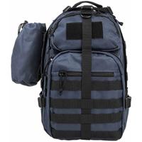 

NcSTAR Vism Sling Backpack with Water Bottle Holder, Blue with Black Trim