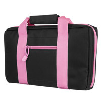 

NcSTAR Vism Discreet Pistol Case with Two Separate Padded Compartments, Black with Pink Trim