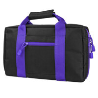 

NcSTAR Vism Discreet Pistol Case with Two Separate Padded Compartments, Black with Purple Trim