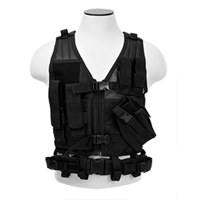 

NcSTAR Vism Children's Tactical Vest, Size 8 to 13 Year Olds, Fits X-Small to Small, Black