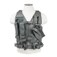 

NcSTAR Vism Children's Tactical Vest, Fits X-Small to Small T-Shirt Sizes, Urban Gray