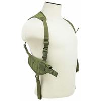 

NcSTAR Vism CV2909 Ambidextrous Horizontal Shoulder Holster with Double Magazine Holder, Green