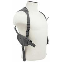 

NcSTAR Vism CV2909 Ambidextrous Horizontal Shoulder Holster with Double Magazine Holder, Urban Gray