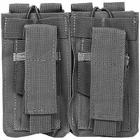 

NcSTAR Vism Double Magazine Pouch for all Caliber Rifle & Handguns, Urban Gray
