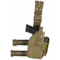 

NcSTAR Vism Drop Leg Universal Holster for Semi-Auto Pistols, Right Handed, Tan