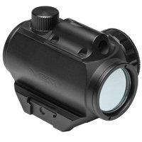 

NcSTAR Vism 1x Micro Green 3MOA Dot Rifle or Handgun Scope with Integrated Red Laser, Matte Black with Built in Weaver Style Mount