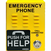 

Viking E-1600-45A ADA Compliant Elevator Emergency Phone with Built-in Digital Announcers, Yellow Powder Paint