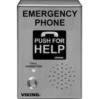 

Viking E-1600-03B-EWP ADA Compliant Handsfree Emergency Phone with Enhanced Weather Protection/Built-in Auto Dialer and Digital Announcer