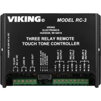 

Viking RC-3 3 Relay Remote Touch Tone Controller, 10pps Pulse Dialing Speed, Non-volatile E2 Memory