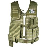 

NcSTAR Vism Zombie Rezurrection Alpha Kit with Vest, MOLLE Panel, 4 Pouches, Green