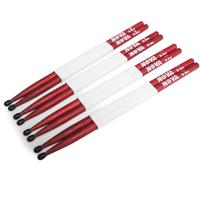 

Vic Firth Nova 5BN Drumsticks, Red with Black, Pair
