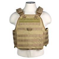 

NcSTAR Vism Plate Carrier Vest, Fits Medium to 2X-Large, Tan