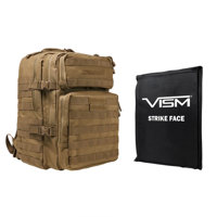 

NcSTAR Vism Assault Backpack with 11x14" Soft Ballistic Panel, Tan