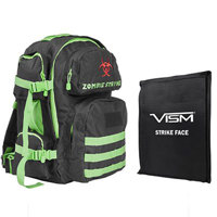 

NcSTAR Vism Tactical Backpack with 10x12" Soft Ballistic Panel, Zombie Green