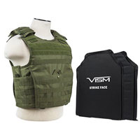 

NcSTAR Vism Expert Ballistic Plate Carrier Vest with Two 11x14" Soft Panels, Fits Medium - 2XL, Green