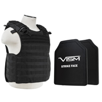 

NcSTAR Vism Quick Release Ballistic Plate Carrier Vest with 11x14" PE Hard Plates, Black