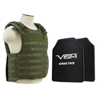 

NcSTAR Vism Quick Release Ballistic Plate Carrier Vest with 11x14" PE Hard Plates, Green