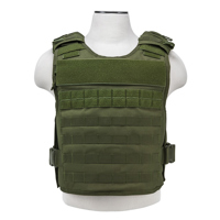 

NcSTAR Vism Ballistic Plate Carrier Vest, Accepts Level III, Level IV 11x14" Hard Plates, Fits Medium to 2X-Large, Green