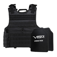 

NcSTAR Vism Expert Ballistic Plate Carrier Vest with Two 10x12" PE Hard Plates, Fits 2X-Large+, Black
