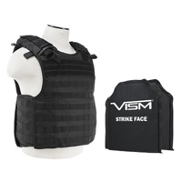 

NcSTAR Vism Quick Release Ballistic Plate Carrier Vest with Two 10x12" Soft Panels, Fits Medium to 2X-Large, Black