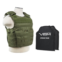 

NcSTAR Vism Expert Ballistic Plate Carrier Vest with Two 10x12" Soft Panels, Fits Medium to 2X-Large, Green