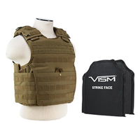 

NcSTAR Vism Expert Ballistic Plate Carrier Vest with Two 10x12" Soft Panels, Fits Medium to 2X-Large, Tan