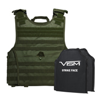 

NcSTAR Vism Expert Ballistic Plate Carrier Vest with Two 10x12" Soft Panels, Fits 2X-Large+, Green