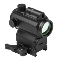 

NcSTAR Vism 1x25 Micro Red & Blue Dot Reflex Optic with 3 MOA Dot Reticle, Integrated Green Laser, Picatinny Mount, Black