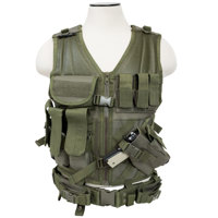 

NcSTAR Vism Tactical Vest, Adjustment Straps on Each Side for a Custom Fit, Green