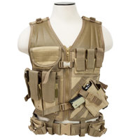 

NcSTAR Vism Large Tactical Vest, Size 2x, Tan
