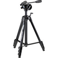 

Velbon EX-547 VIDEO N 4-Section Full Size Video Tripod with 2-Way Fluid Head, Radial Braces, Gear Elevator, 4.4 lb Loading Capacity