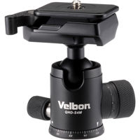 

Velbon QHD-S4M Aluminum Ball Head with Two Stopper Knobs, 3/8" Tripod Socket and 1/4" Adapter