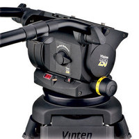 

Vinten Vision 250 Pan & Tilt Head, Black with Quickfix / 4-Bolt Flat Base, Supports 73 lbs.