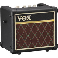

Vox Mini 3 3W Battery Powered Modeling Amplifier, 5" 4 Ohms Speaker, Classic with Brown Diamond Grille Cloth