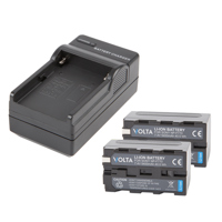

Volta NP-F770 Li-Ion 2 Batteries and Single Charger Kit