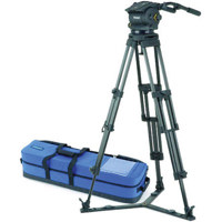 

Vinten Black Vision 250 Professional Tripod System, with Vision 250 Fluid Head, Dual Telescopic Pan Bars, Aluminum 2-Stage, Spreader & Soft Case, Supports 73 lbs