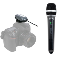 

VocoPro Commander-FILM-HANDHELD Camera-Mount UHF Wireless Handheld Microphone System (Group 4: 921.5 to 928MHz), Includes Receiver and Shoe Mount Adapter