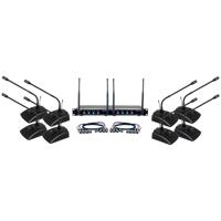 

VocoPro Digital-Conference 8-Channel UHF Digital Wireless Microphone System with 2x Receivers, 8x Conference Microphones