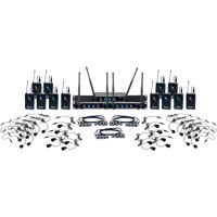 

VocoPro Digital-Play-12 Twelve-Channel UHF Digital Wireless Headset and Lapel Mic System