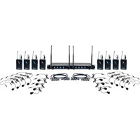 

VocoPro Digital-Play-8 Eight-Channel UHF Digital Wireless Headset and Lapel Mic System