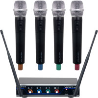 

VocoPro Digital-Quad 4 Channel UHF Digital Wireless Handheld Microphone System