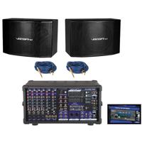 

VocoPro PA-PRO UNO 900W Professional P.A. Mixer Package, Includes SDR-3 Digital SD Recorder, 2x SV-600 Speakers